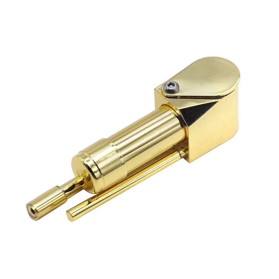 Brass Tobacco Smoking Pipe w/ Stash Storage Cylinder Chamber Metal US Original