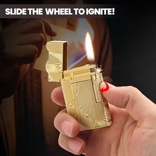 Unique Fancy Vintage Trench Lighter – One Piece Sanji, Brass Pipe, Fluid