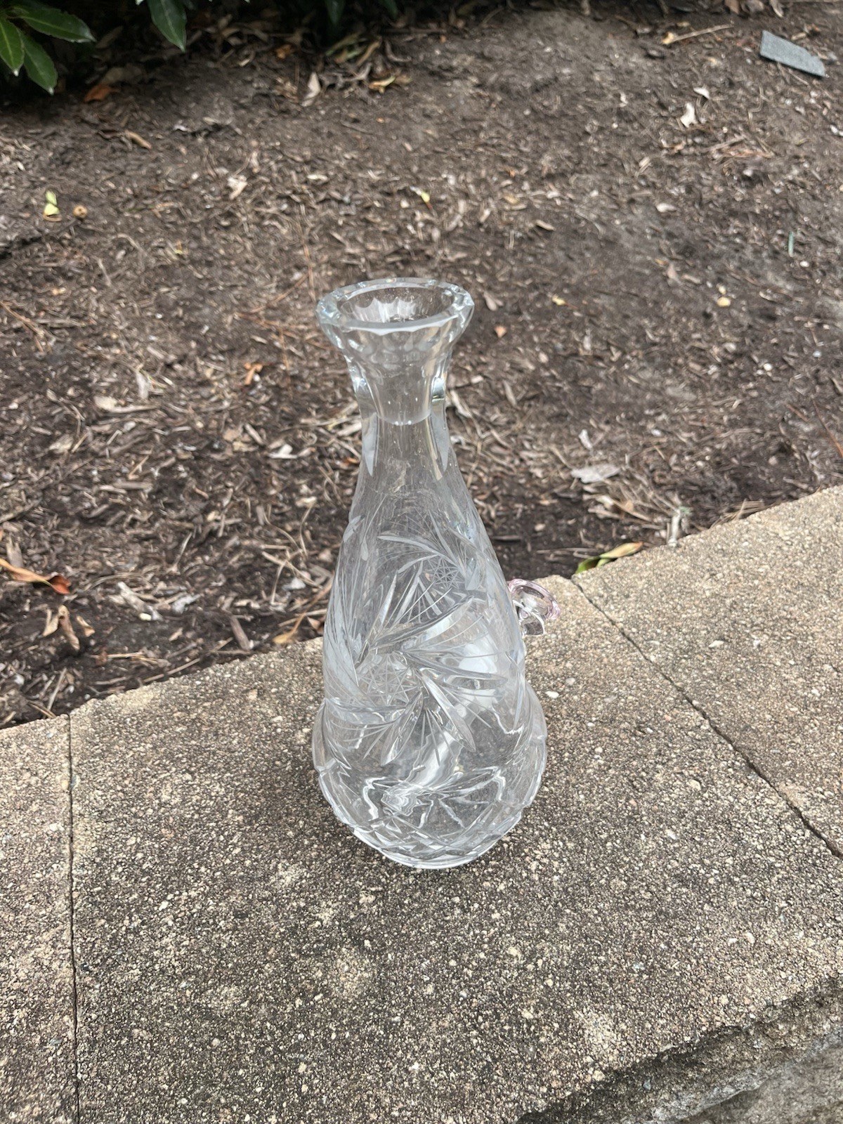 Crystal Decanter Vase Glass Bong Smoking Water Pipe Upcycled Homemade