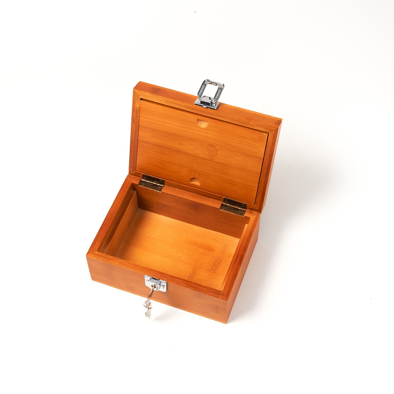 CANNY Bamboo Stash Box Tabacco Storage Container Kit with Magnetic Rolling Tray