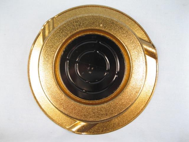 Gold & Black Maine State Metal Tin Ashtray Tin Atlantic Ocean Augusta Cities (O)
