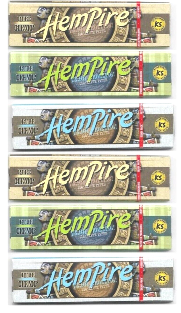 6x Hempire King Size Rolling Papers 33Lvs 6 Packs *BEST PRICE* USA Shipped!