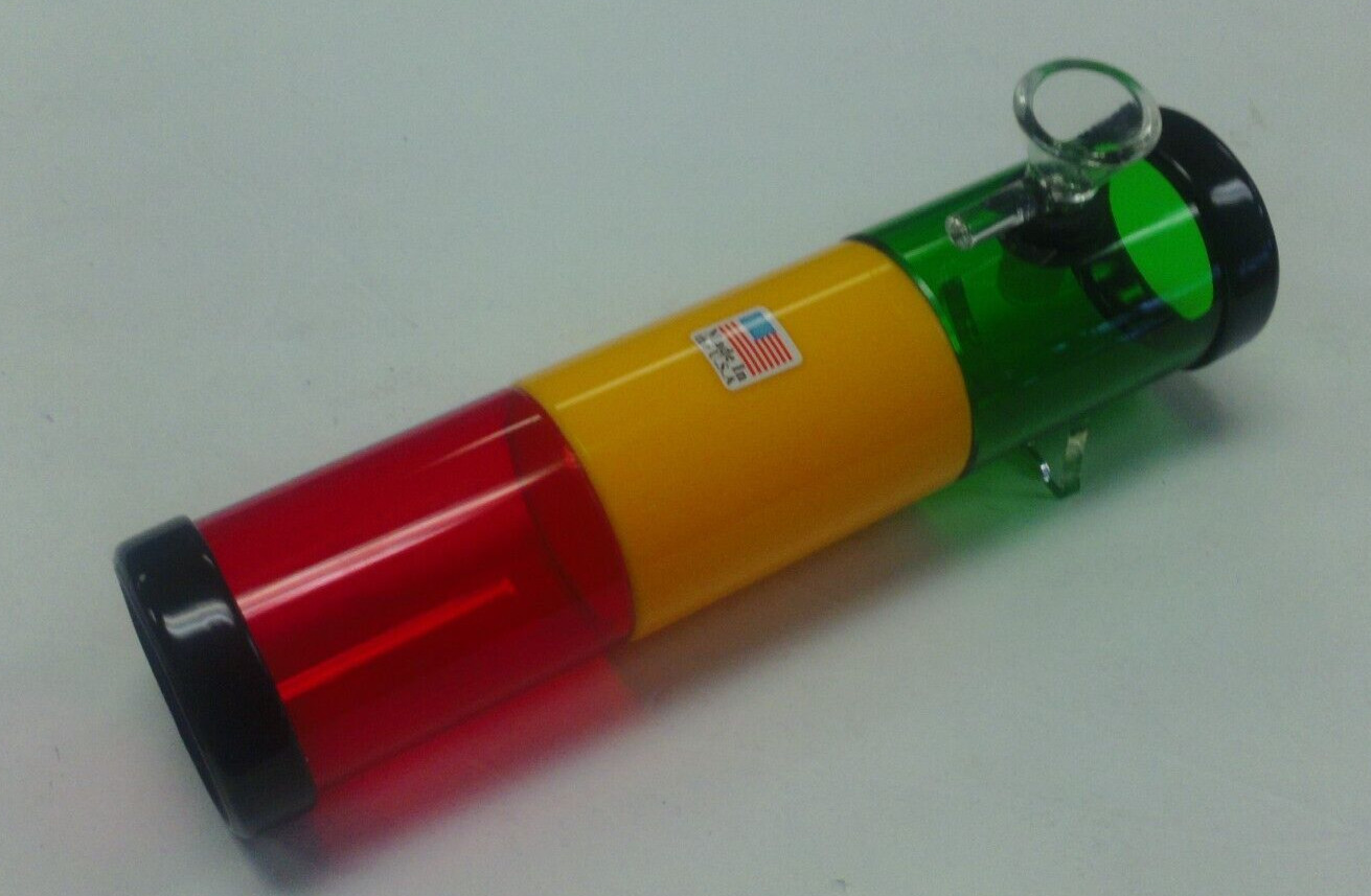 8.5″ ACRYLIC PLASTIC STEAMROLLER GLASS BOWL TOBACCO SMOKE HANDPIPE RASTA 2″M