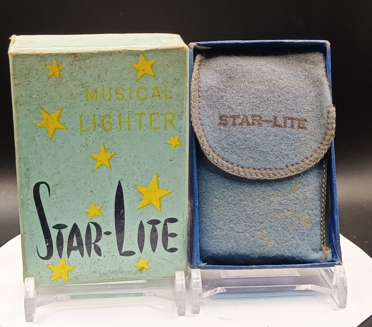 Unique Unfired Vintage Petrol Pocket Lighter w/ Music Box Original Box – WORKING