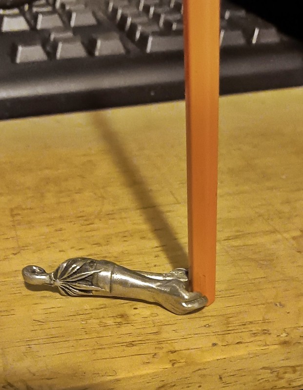 Vintage 1970’s Silver Tone Metal Lever Action Roach Clip