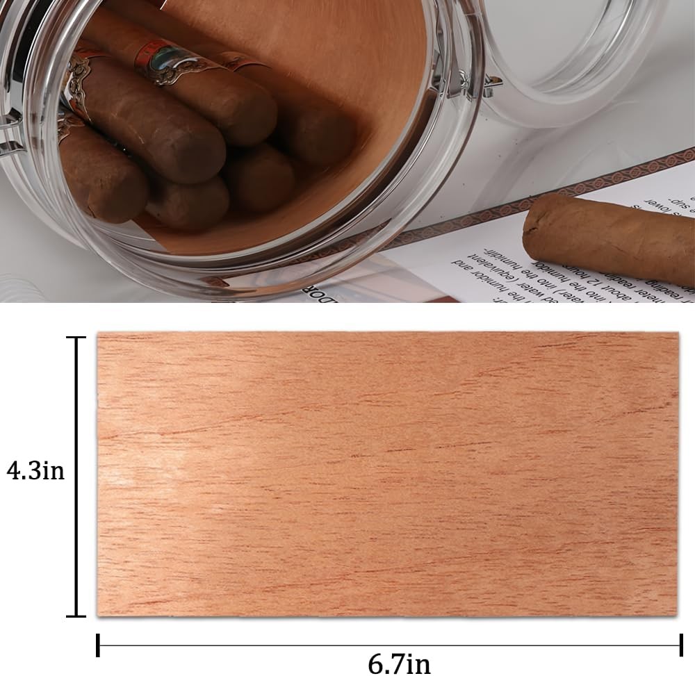 Spanish Cedar Wood Sheets for Cigars (10 Pack) – Premium Humidor Accessories, Ve