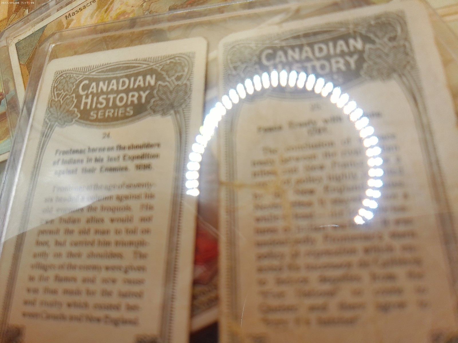 Canadian History series Tobacco Canada lot 35 1920s cards