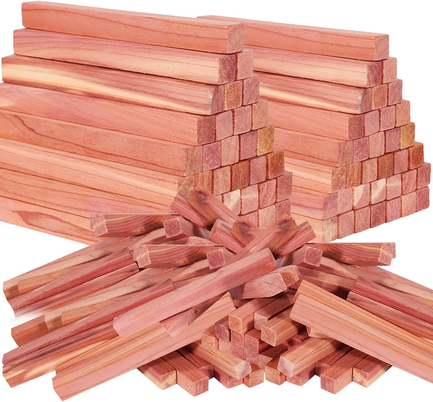 Cedar Blocks for Clothes Storage, 100% Aromatic Red Cedar Wood Sticks