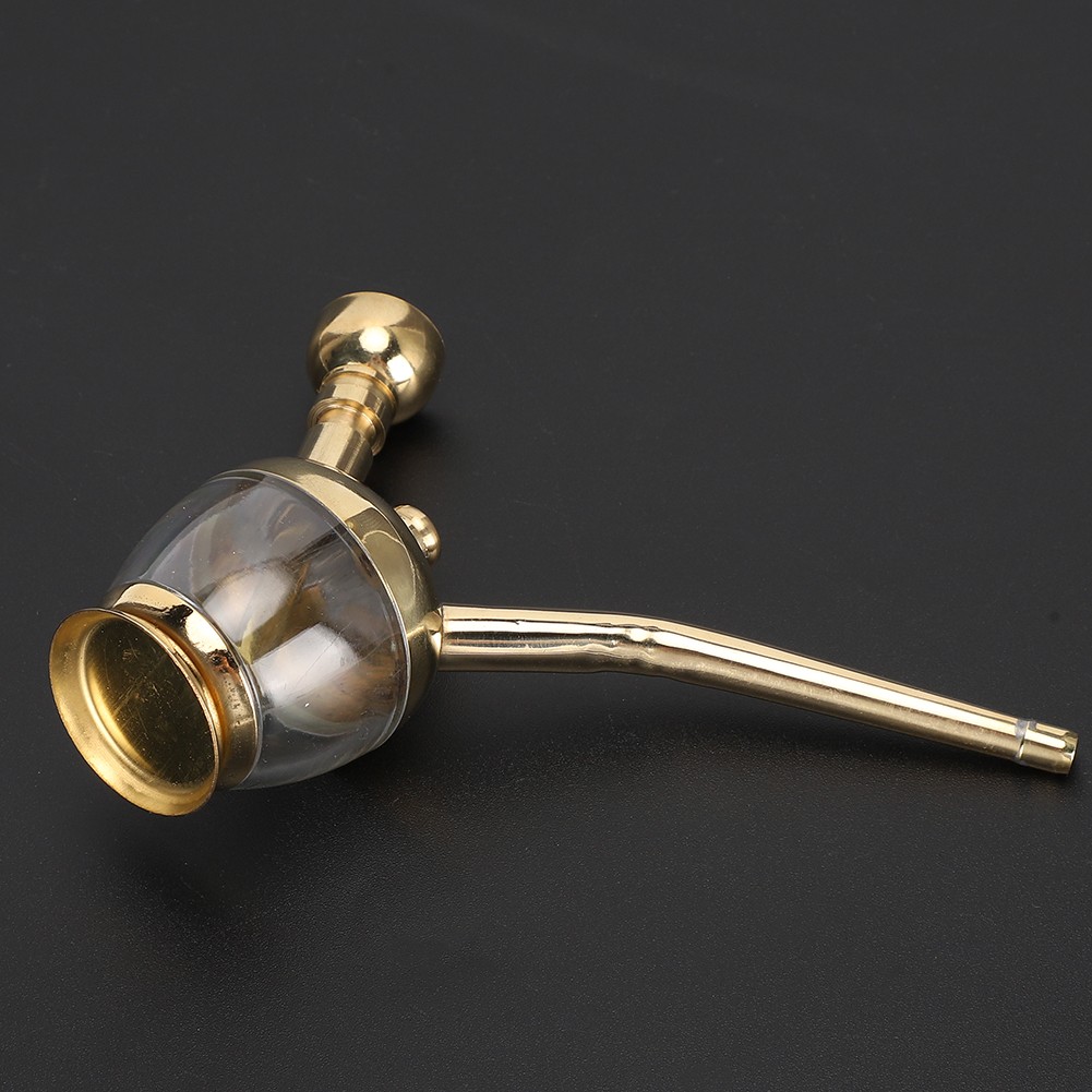 Filtered Water Pipe Portable Mini Brass DualUse Vintage Removable Smoking AD