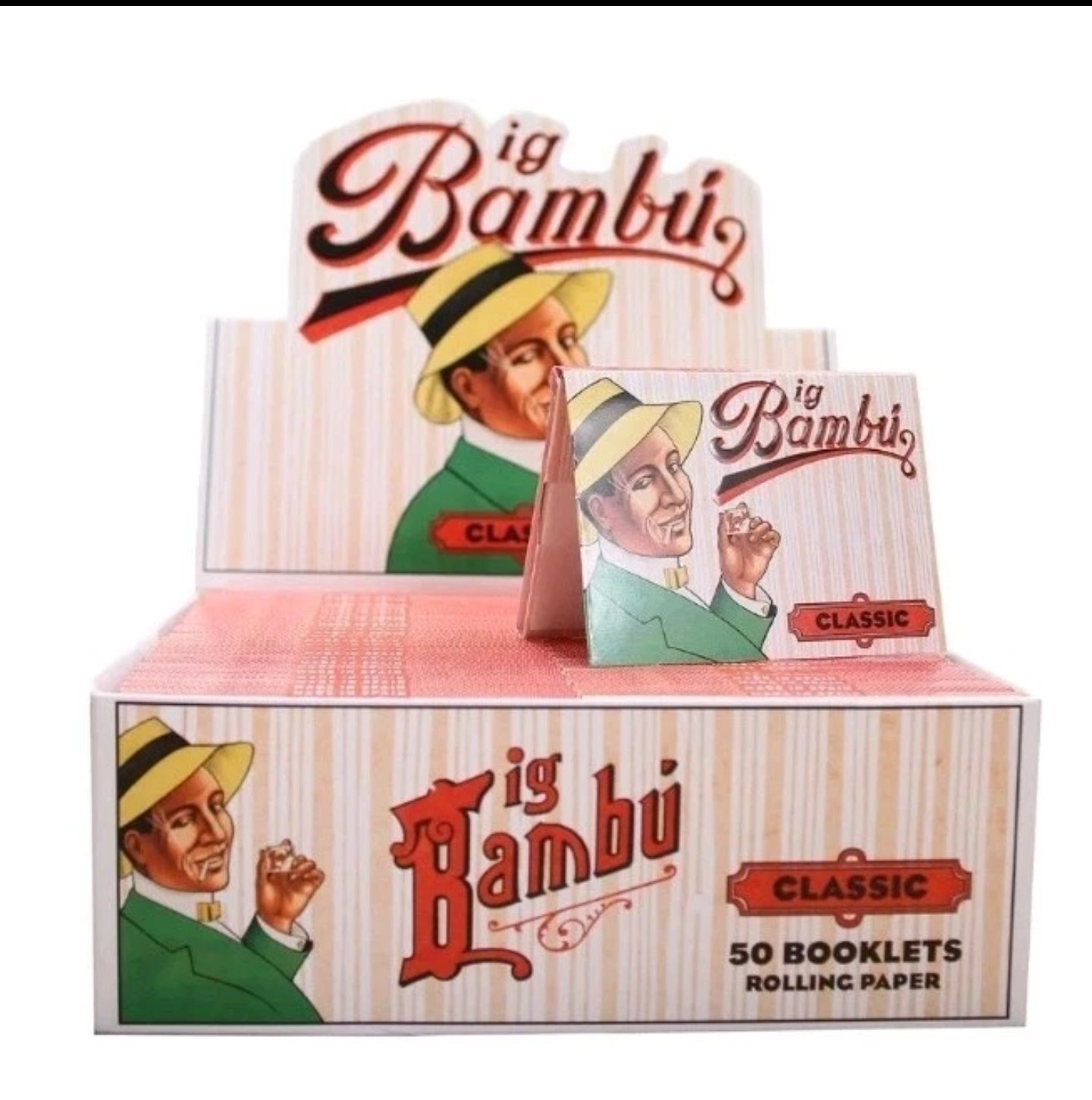Big Bambu Classic Cigarette Rolling Papers! – 50 Packs!