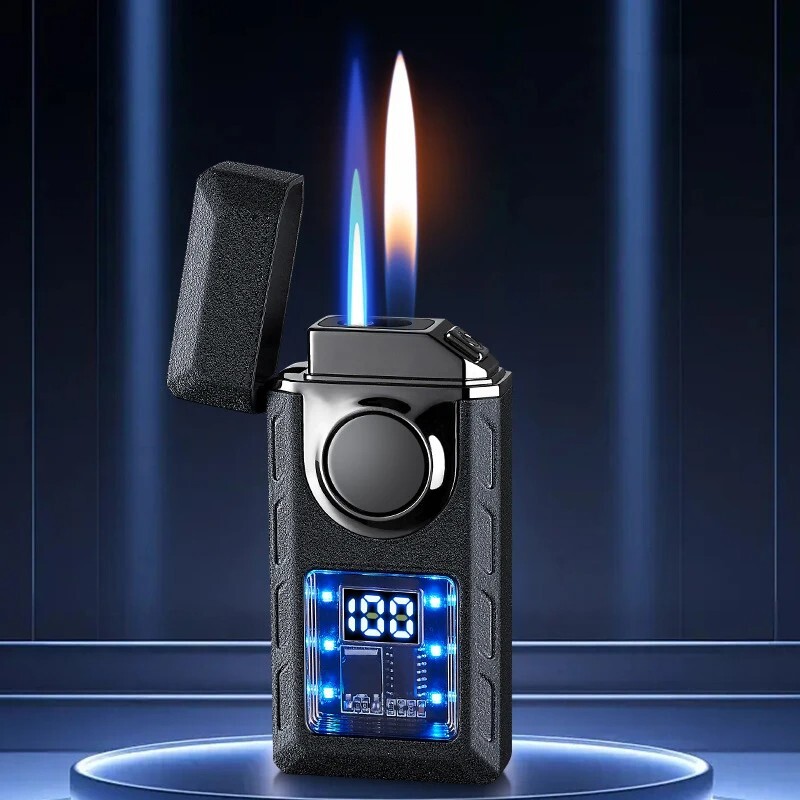 New Windproof Cigar Cigarette Lighter Jet Butane Torch Gas 2 Type Flame Lighters