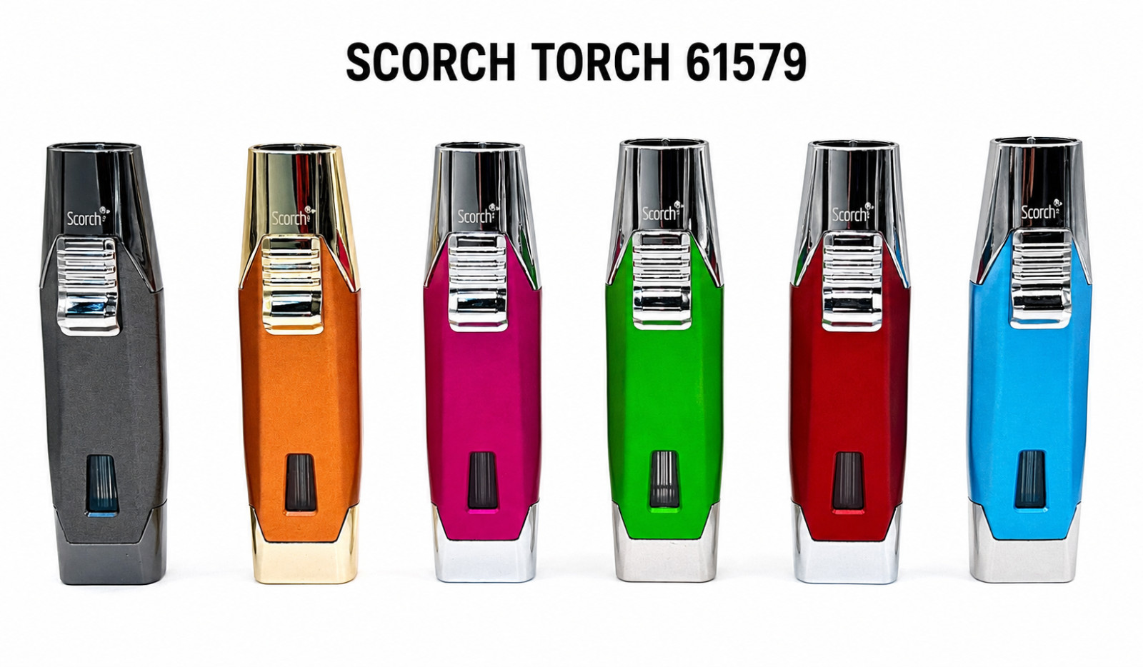 Scorch Torch 61579 – 4″ Double Flame Butane Torch Lighter – Choose Your Color –