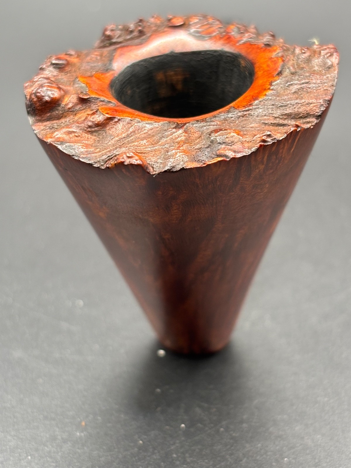 Anggi Pipes Smooth Dublin Pencil Bamboo-Shank Artisan Estate Pipe