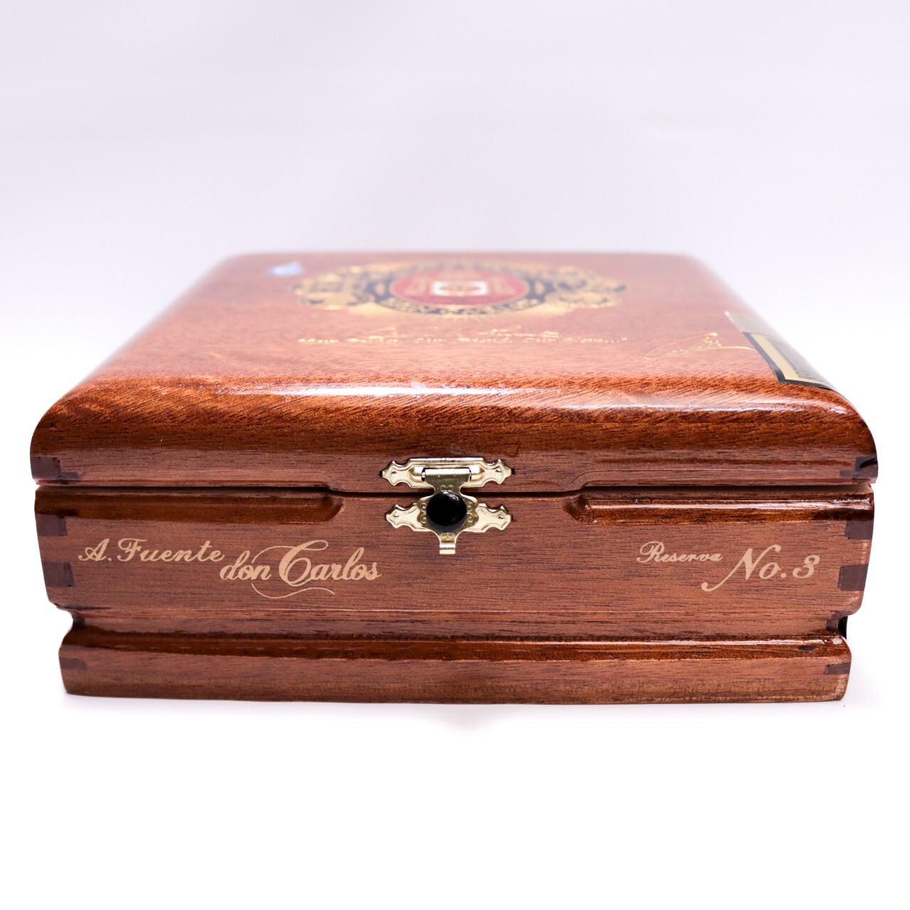 Don Carlos Reserva No. 3 Empty Wood Cigar Box 6.75″ x 6.25″ x 2.75″