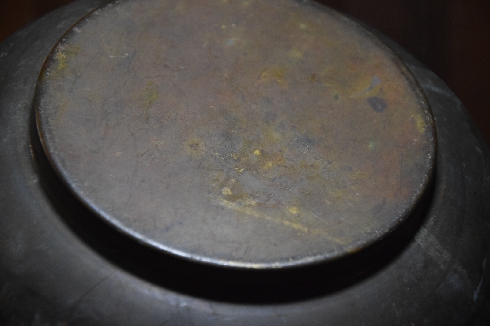BRASS METAL SPITOON RAILROAD 1930s VINTAGE BAR WESTERN SALOON CHEWING TOBACCO
