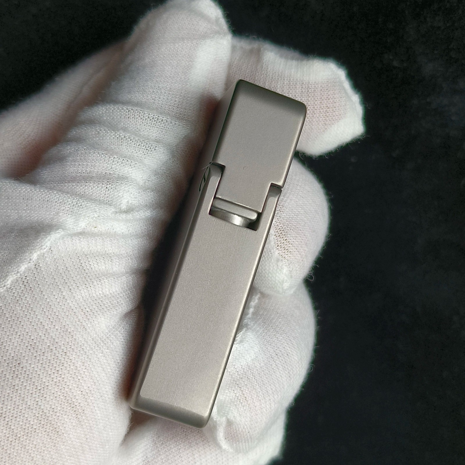 Frosted Titanium Alloy Trench Lighter Heavy Duty Petrol Reusable Windproof..
