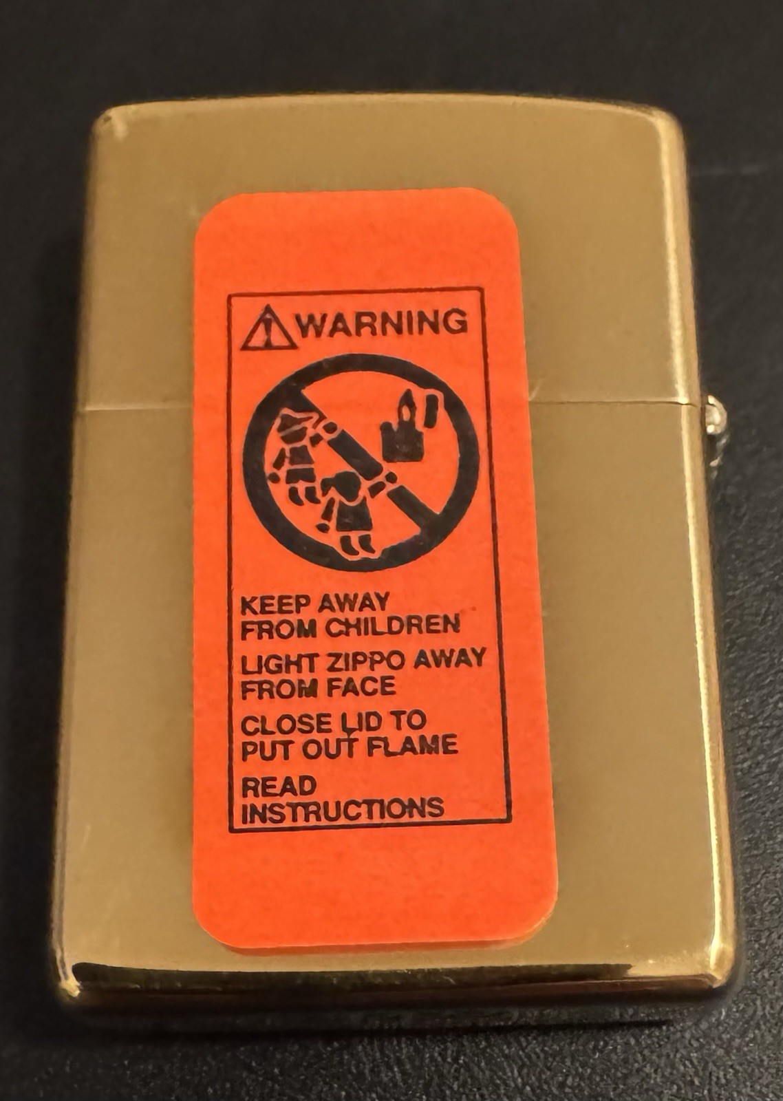 1989 Zippo Solid Brass USS Lake Champlain CG-57 Navy Lighter w/ Box Vintage NOS