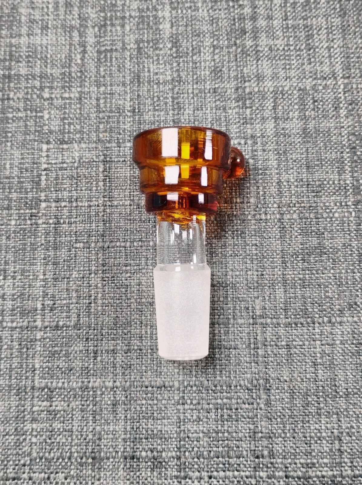 14mm Glass Bowl – Replacement part – Large 1″ Bowl – Bong Hookahs (Amber)