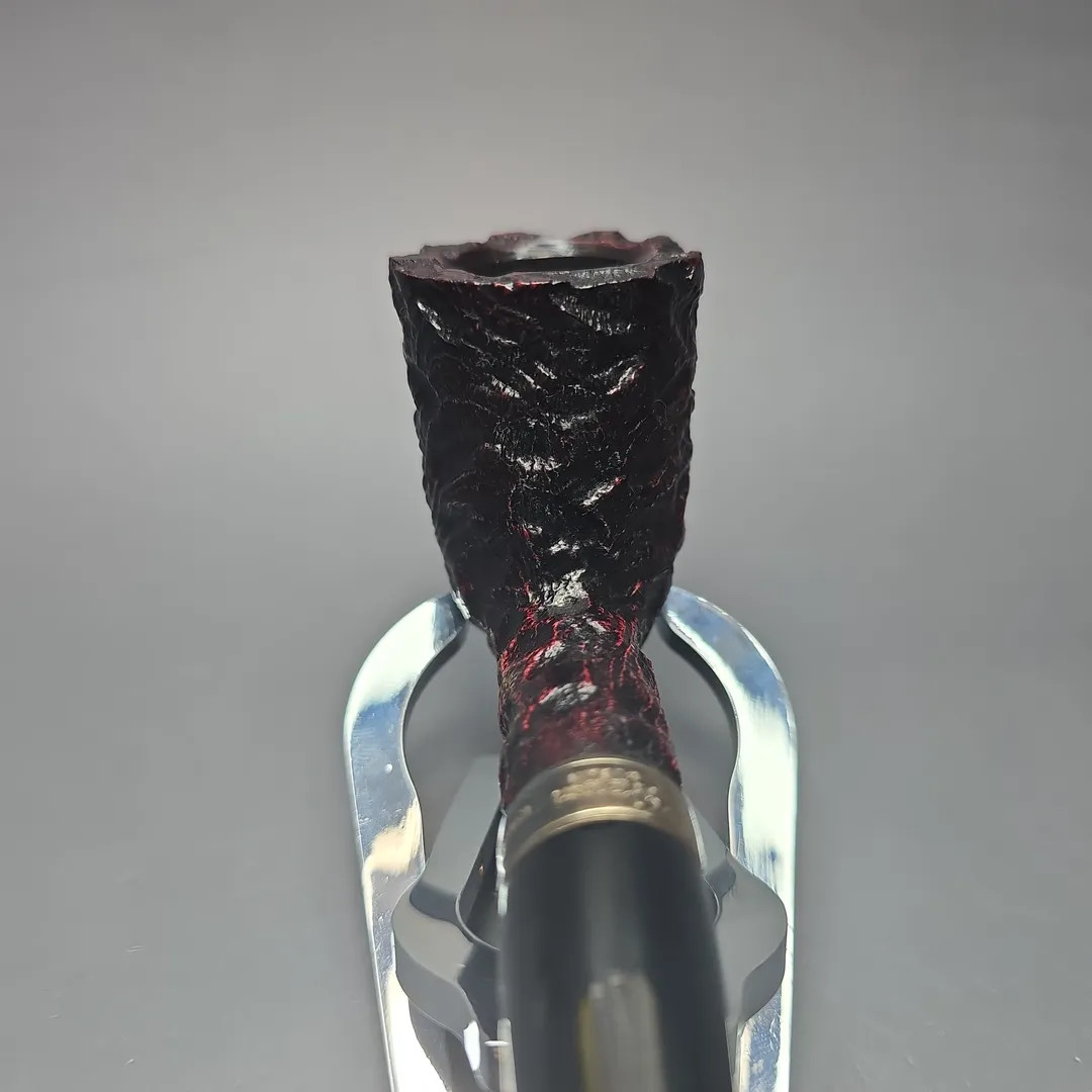 Peterson Cobble 120 Rusticated & Sandblasted Dublin w/ Silver Briar Pipe, New
