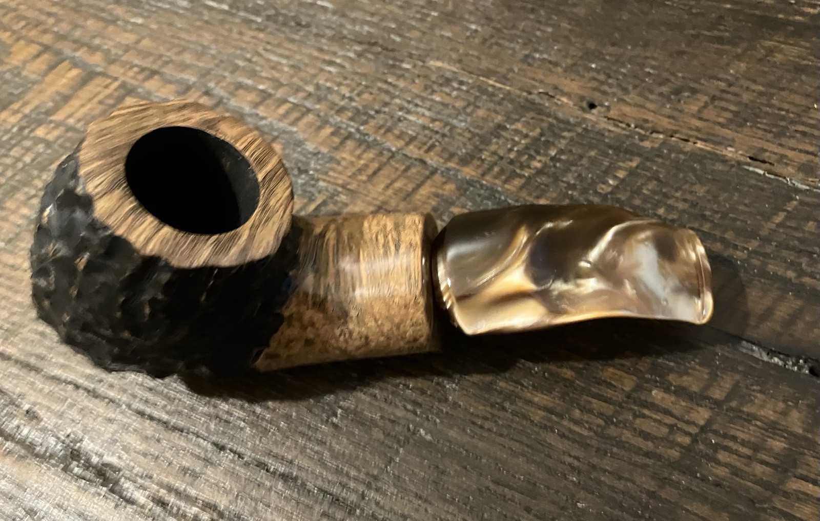J.M. Boswell 2026 Pipe – Lava-Rock Briar Nose-Warmer