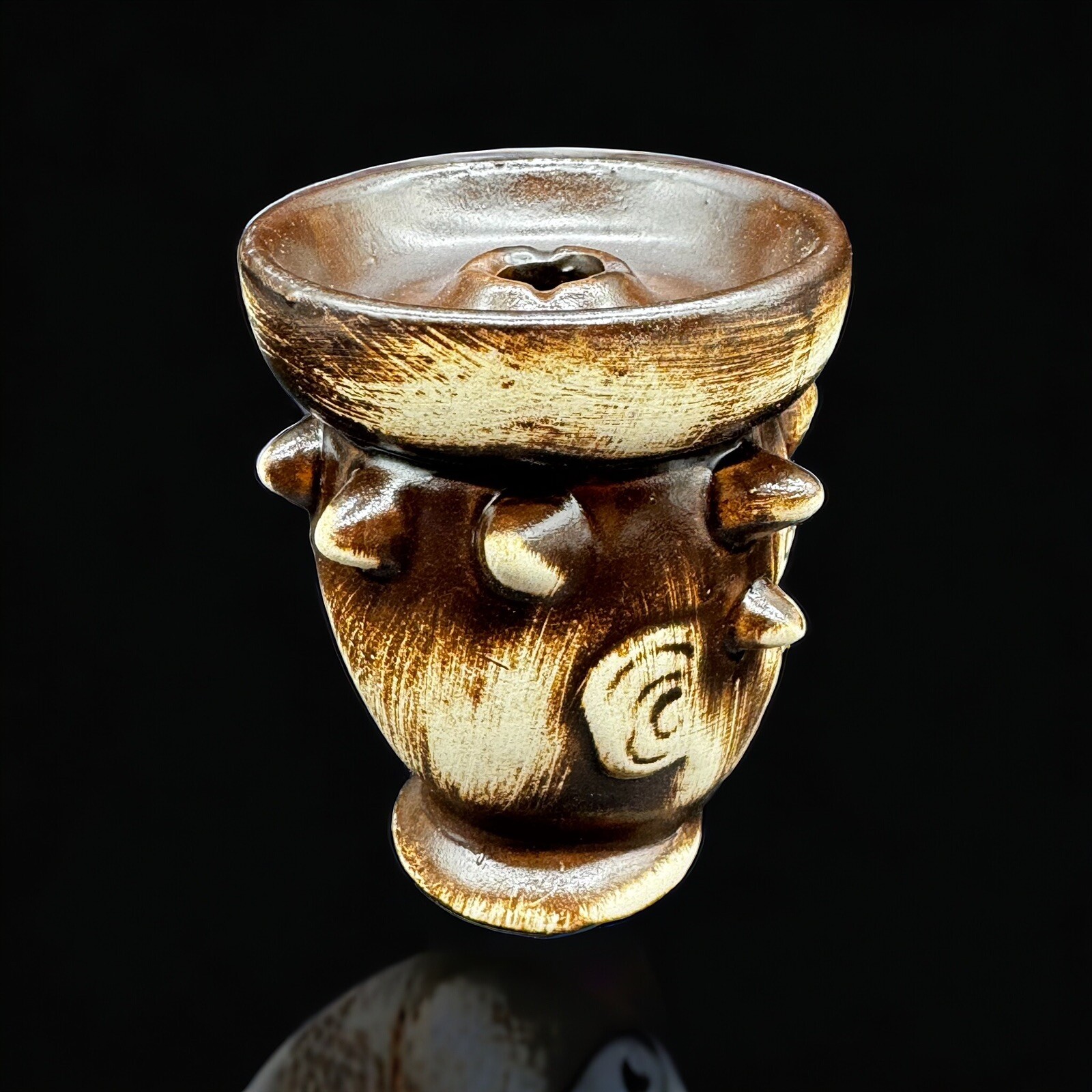 Hookah Bowl Zomb Head Clay Shisha Pipe Phunnel Hookah Accessories