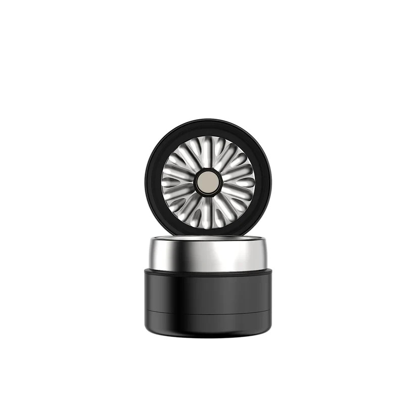Flower Mill Next Gen Premium 2.0″ Stainless Series Herb Grinder- Black
