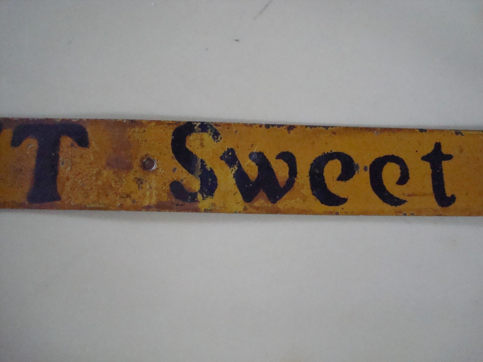 1930’s B’s Wax Twist, Sweet As Honey Chewing Tobacco Metal Sign