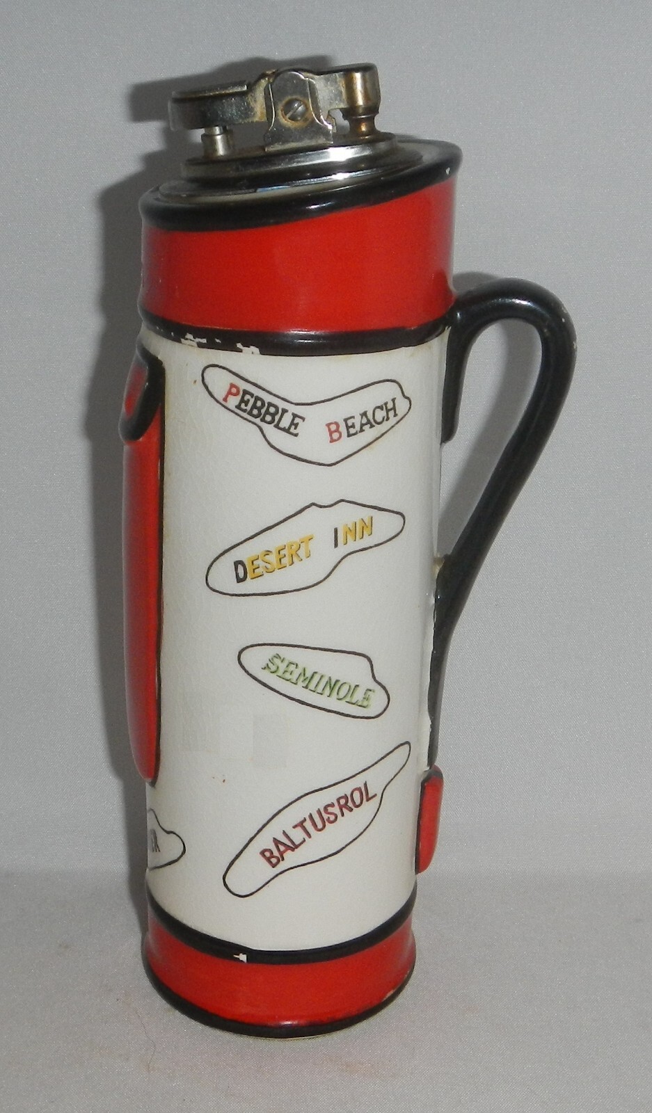 Vintage Shields Fifth Avenue Japan Golf Bag Lighter Pebble Beach Augusta