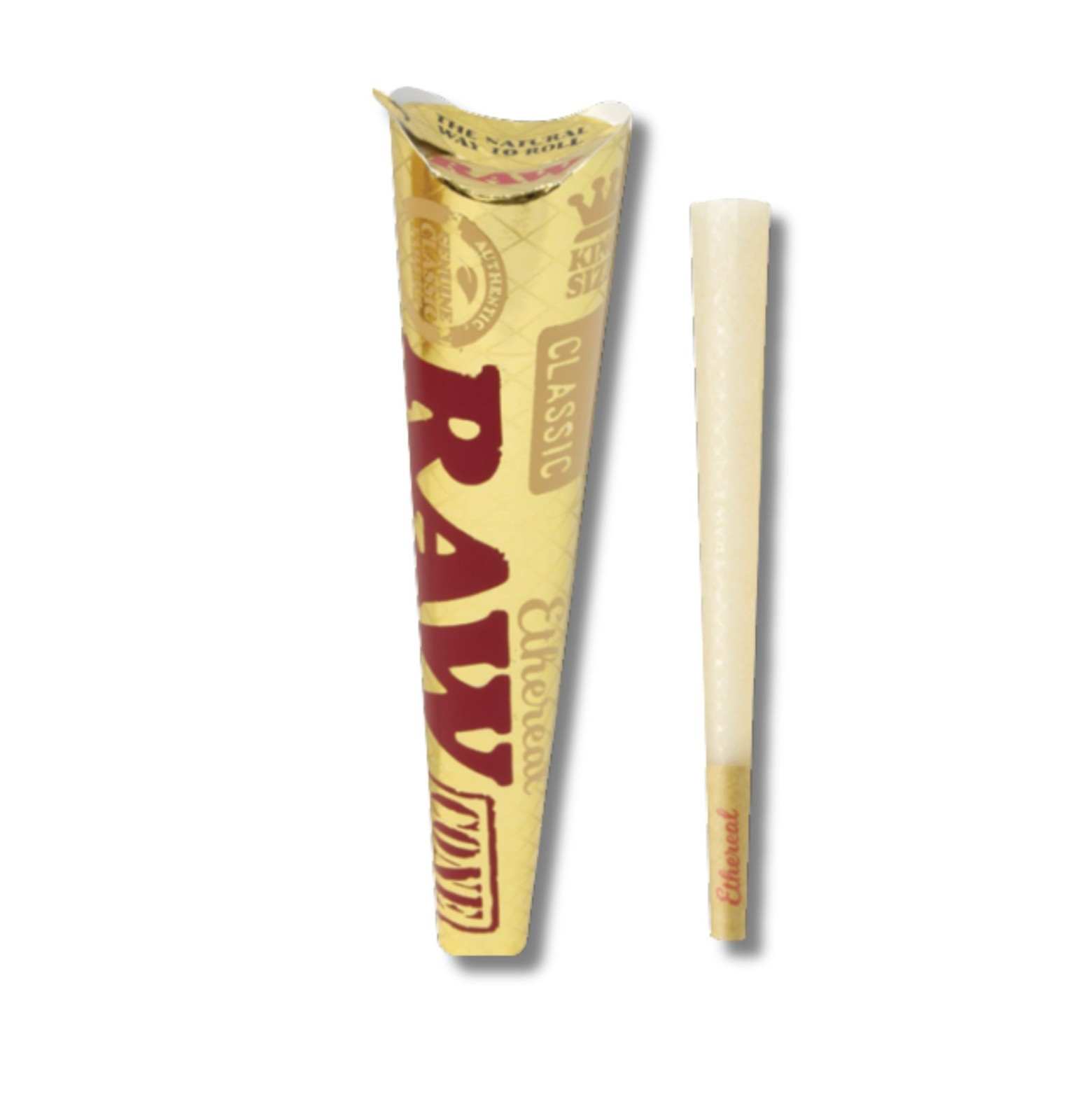 RAW Ethereal Cones King Size – Pre Rolled (Single Pack)