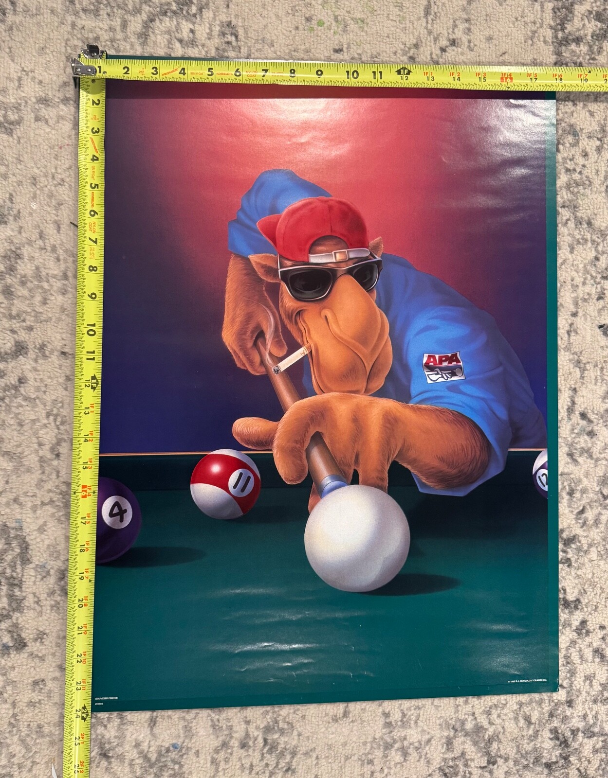 Rare Camel Joe collectible poster 18X24 from 1995