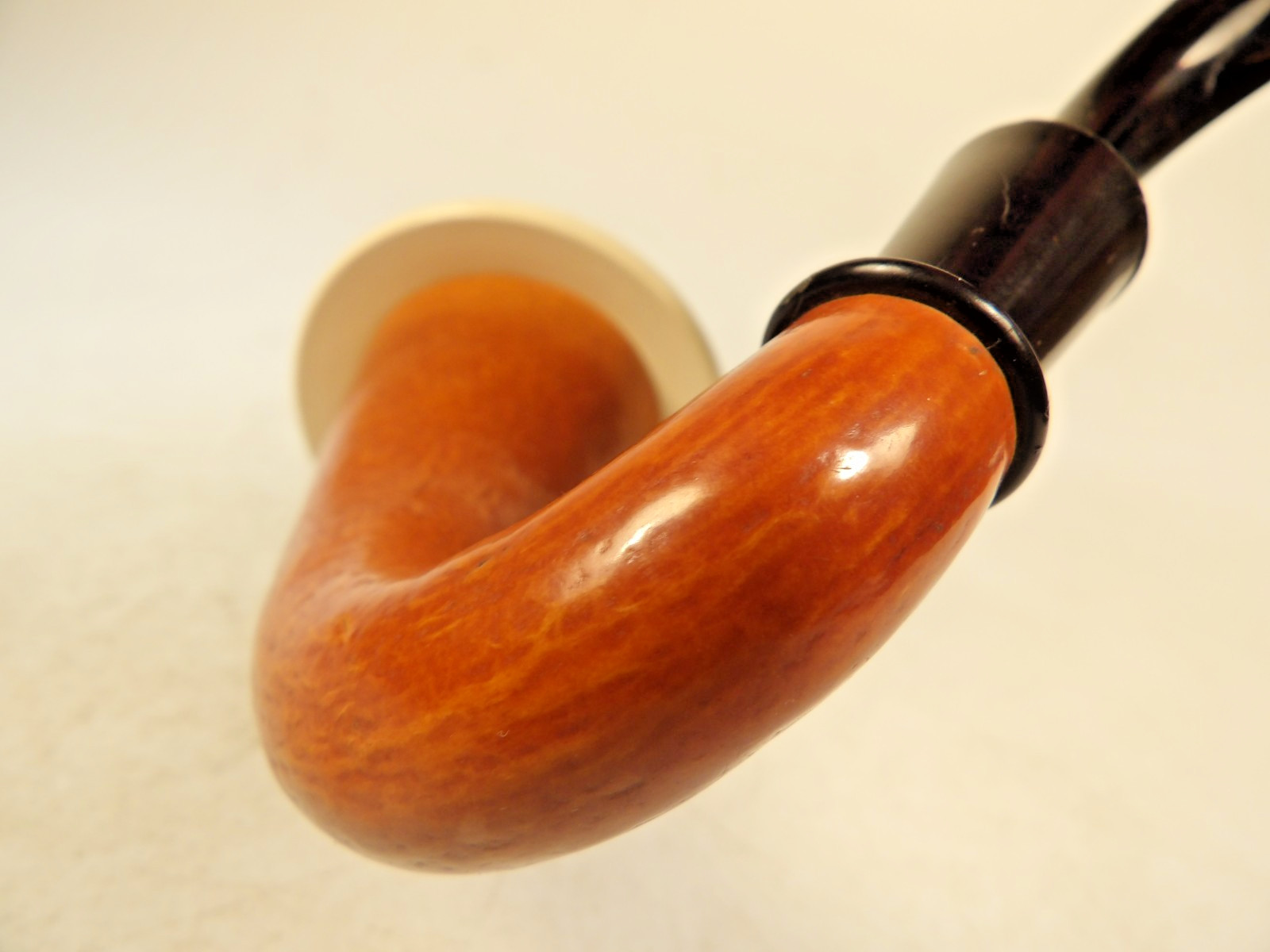 Collectible Pioneer Gourd Calabash Block Meerschaum Bowl Cup SherlockHolmes Pipe