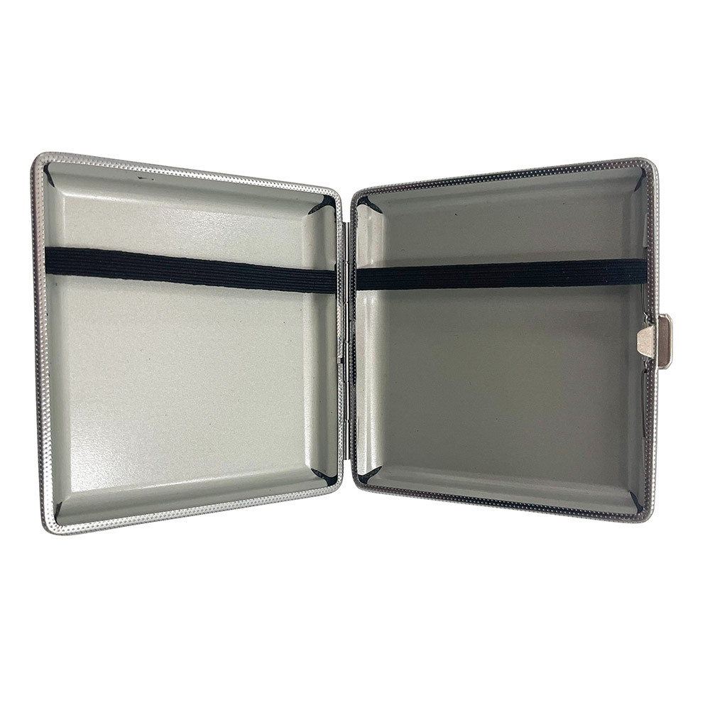 PU Leather Cigarette Case for 20 Regular Size Cigarettes Double Sided Clip