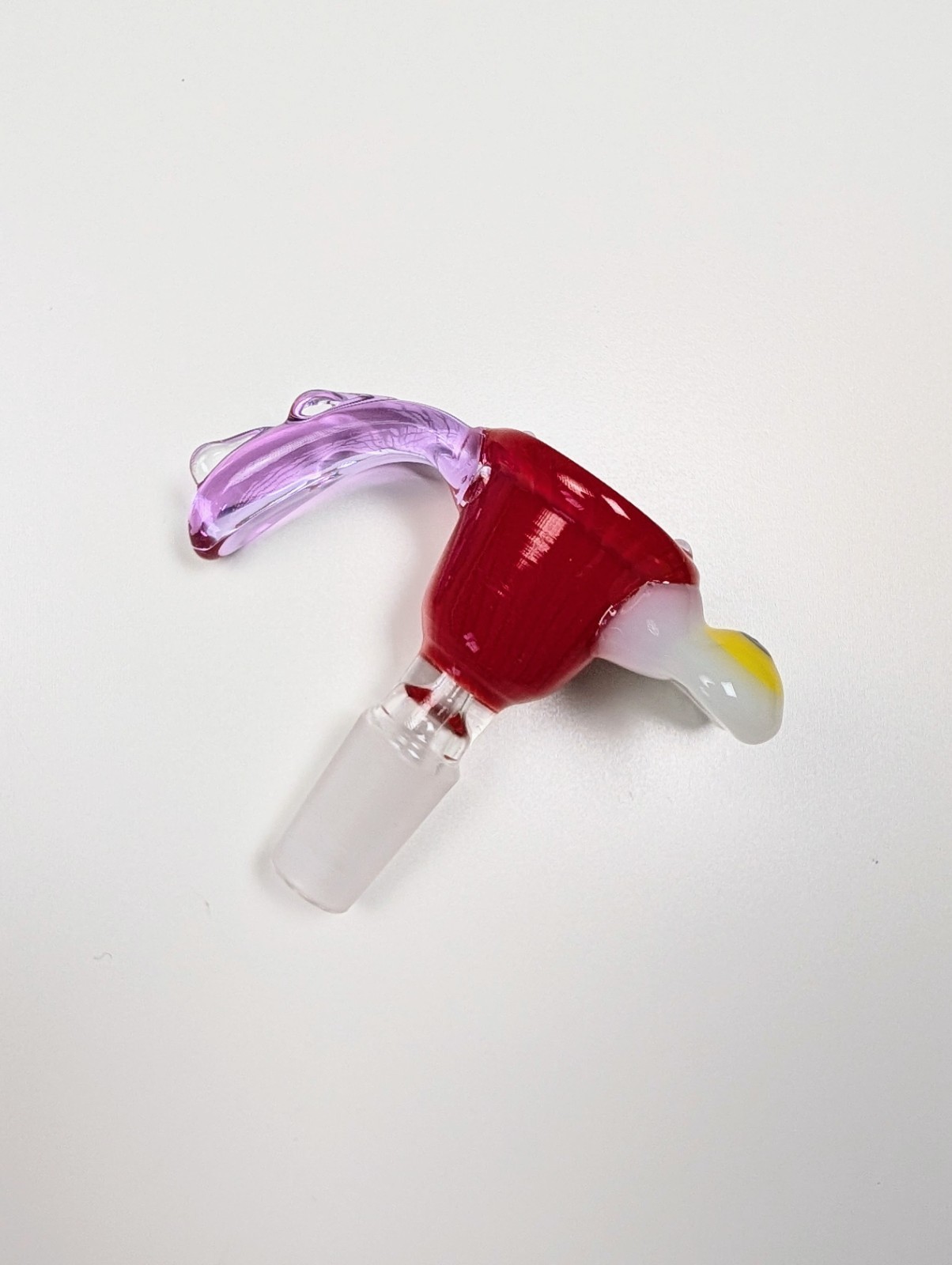 14mm Cherry Cosmic Goop Premium Quality Glass Bowl Slide Bong Water Pipe Hookah