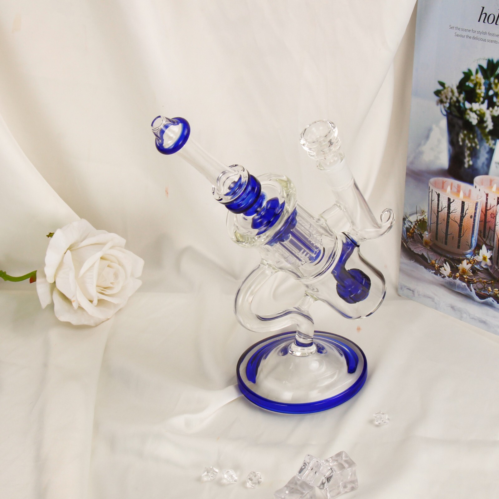 10” Water Pipe Special Bong Perc Bong Smoking Hookah Heavy Glass Bongs