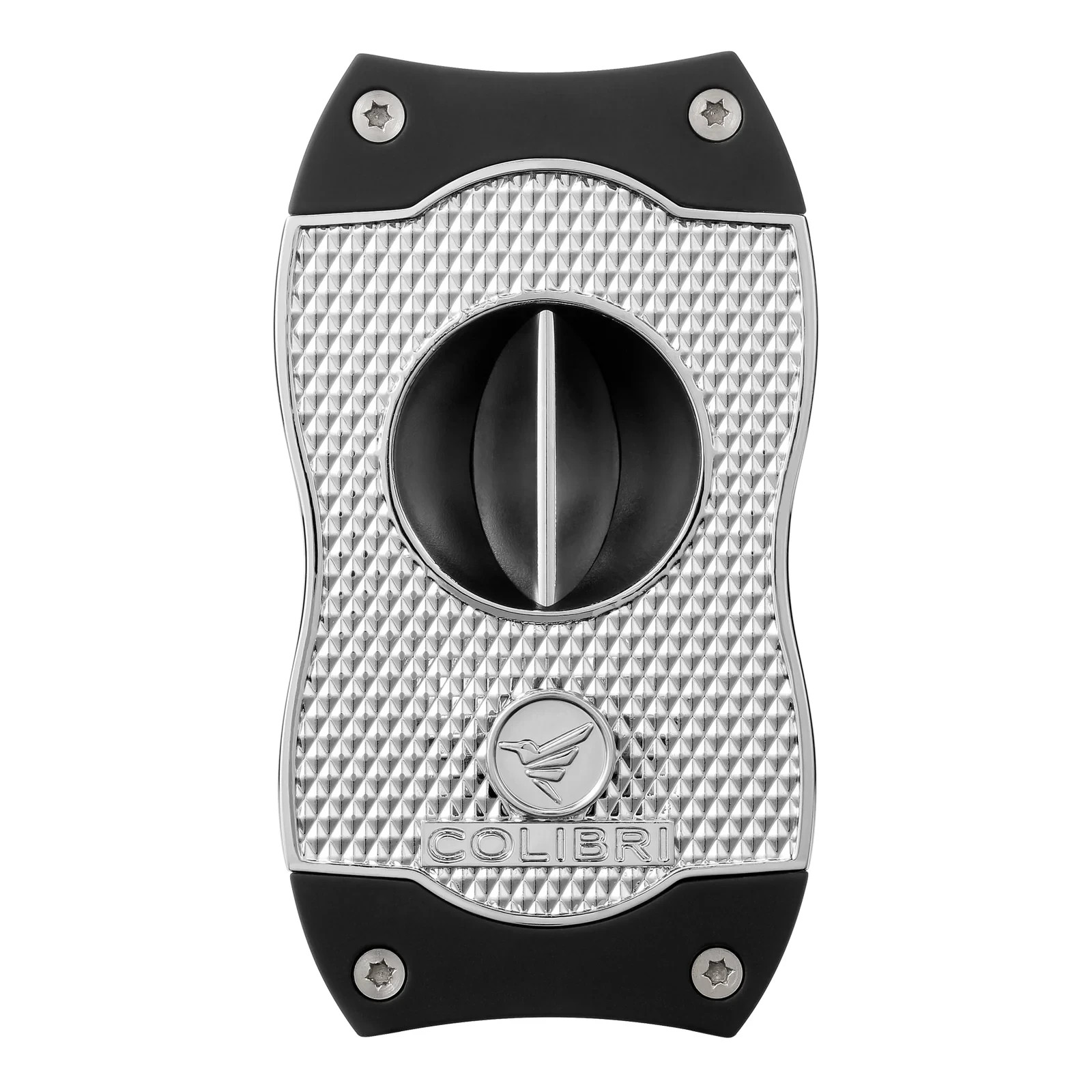 Colibri Cigar Cutter Diamond V Cut Chrome Black