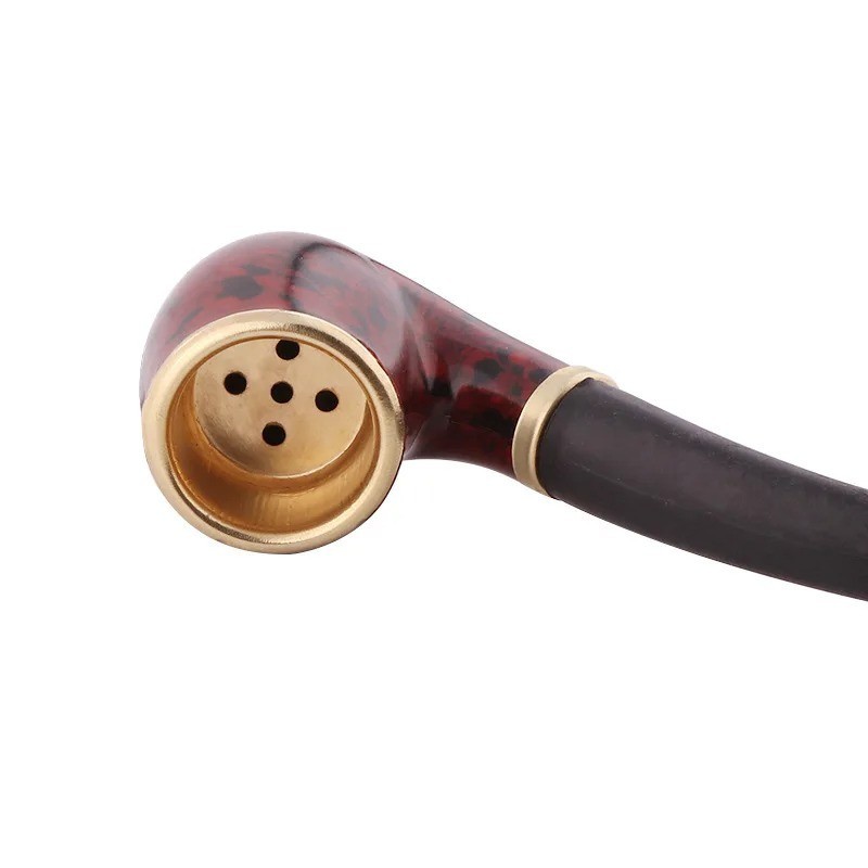 Durable Wooden Wood Sense Smoking Pipe Tobacco Cigarettes Cigar Resin Pipes Gift