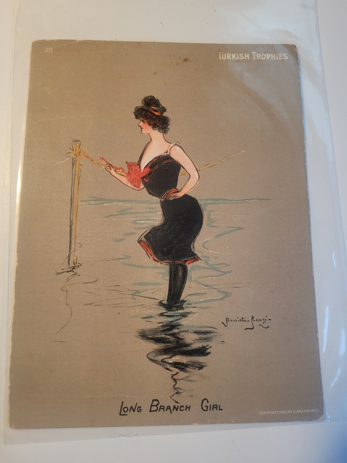 HAMILTON KING-LONG BRANCH-NJ GIRL TURKISH TROPHIES 8×6 #36