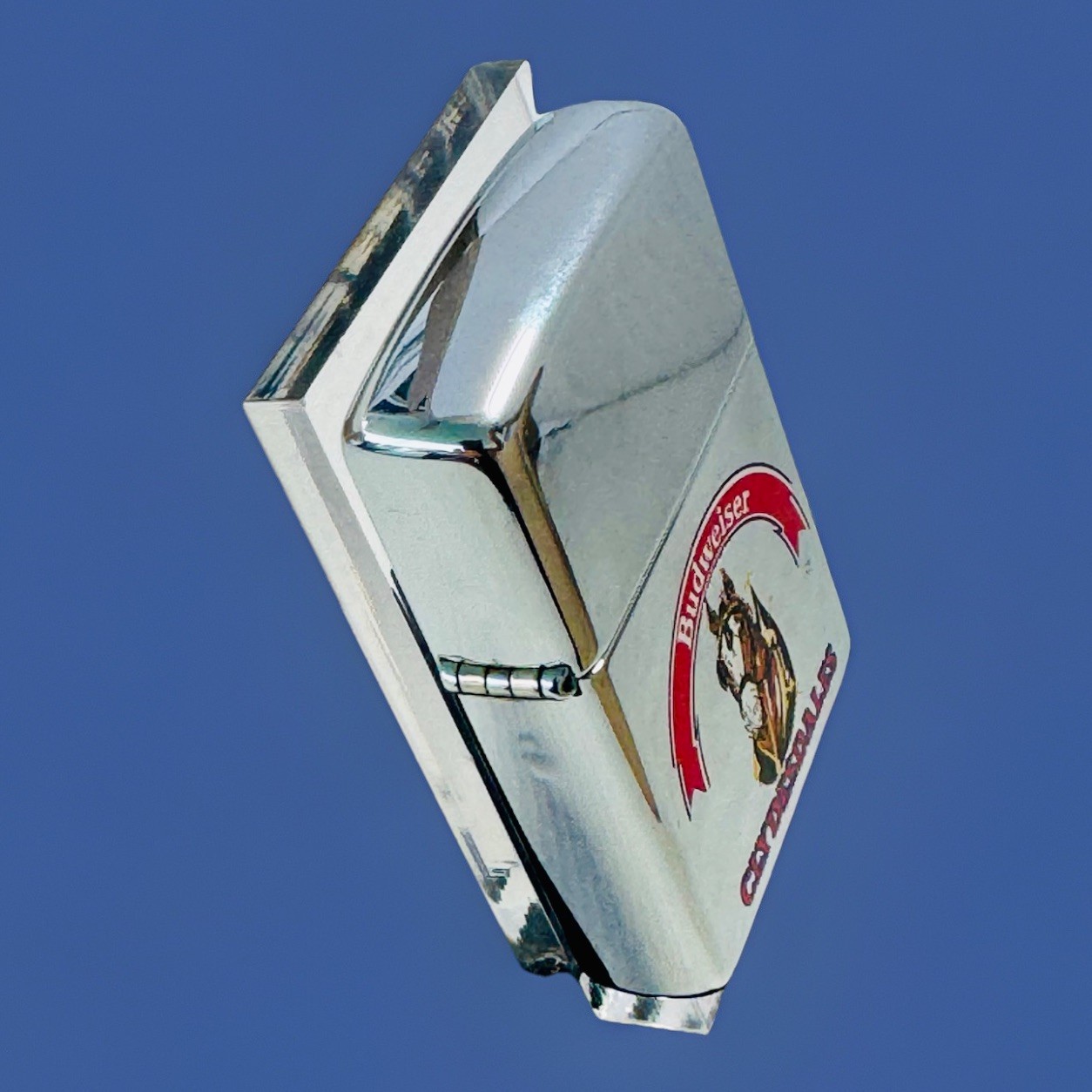 Zippo 1996 Budweiser Clydesdale Polished Chrome Lighter NIB Unfired New