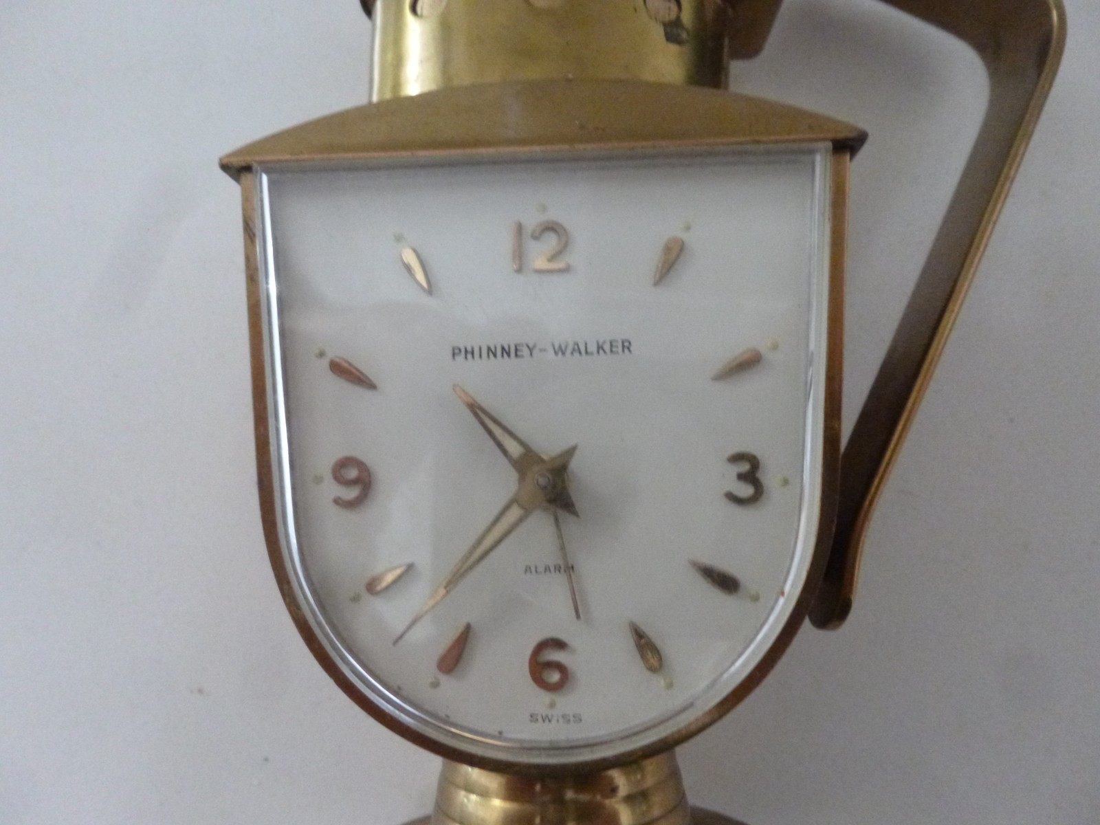 Vintage rare Phinney Walker/ Evans Combo clock & table lighter.Working