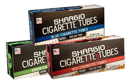 Shargio Red Full Flavor 100MM 100s – 3 Boxes – 250 Tubes Box Tobacco Cigarette