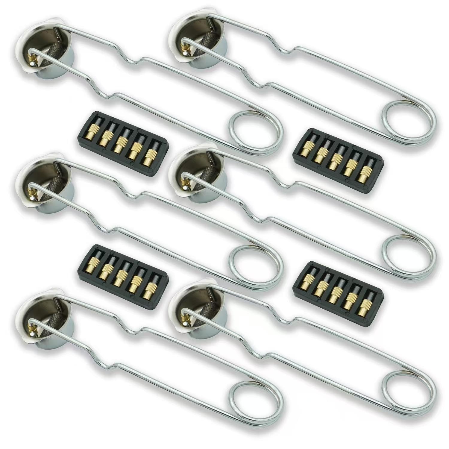 6PC Single Spark Lighter Torch Flint Striker Set + 20 Extra Flint Replacements –