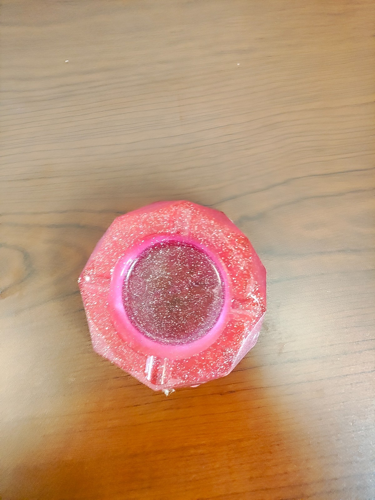 Pink homemade resin ashtray