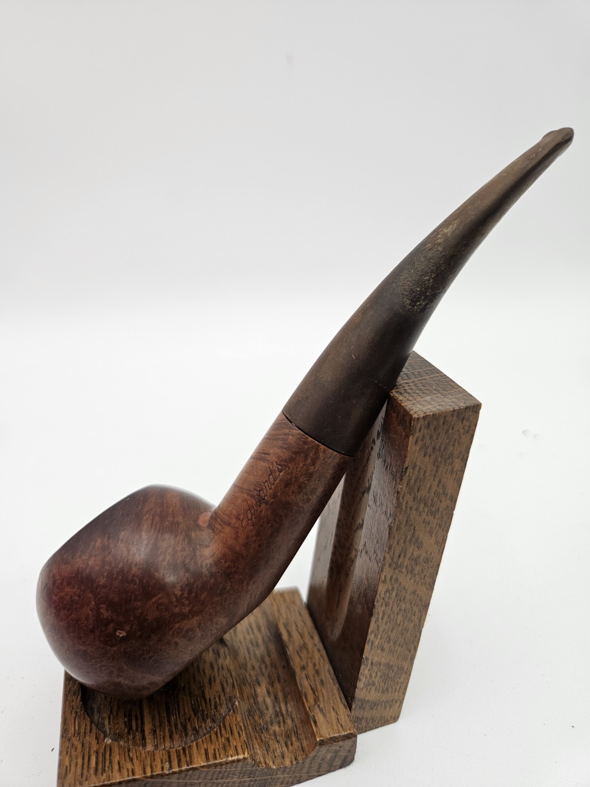 Vintage EDWARDS Bent Mitred Prince Author Tomato ALGERIAN BRIAR Pipe