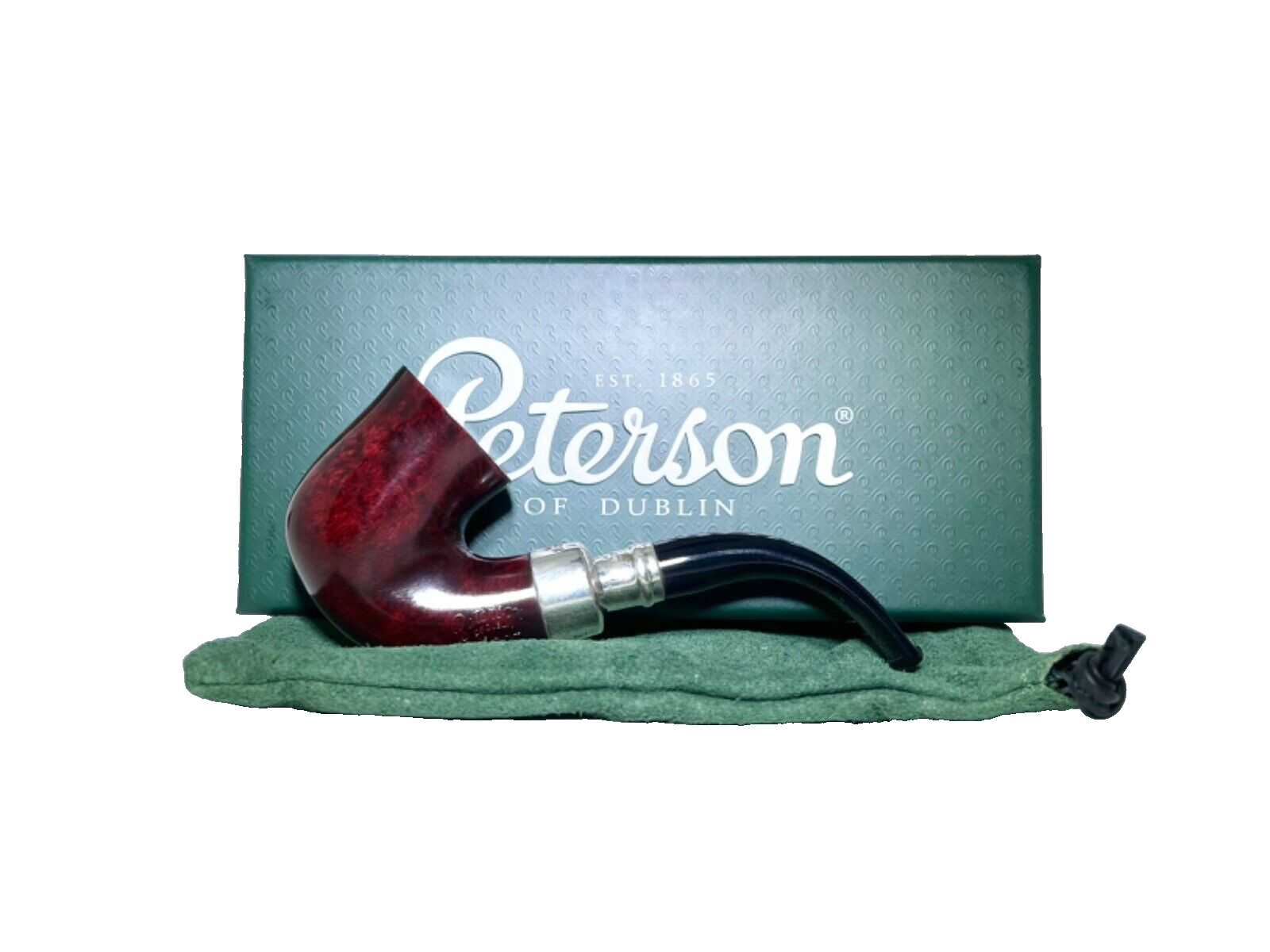 Peterson Red Spigot 05 Fishtail…Silver…New In Box…Ireland