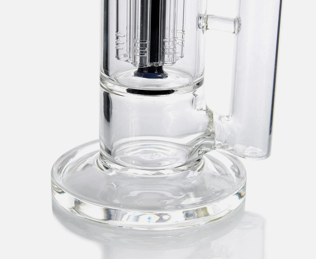 16inch Perc Glass Bong Heavy Percolate Bongs Smoking Hookah Water Pipe 18mm Bowl