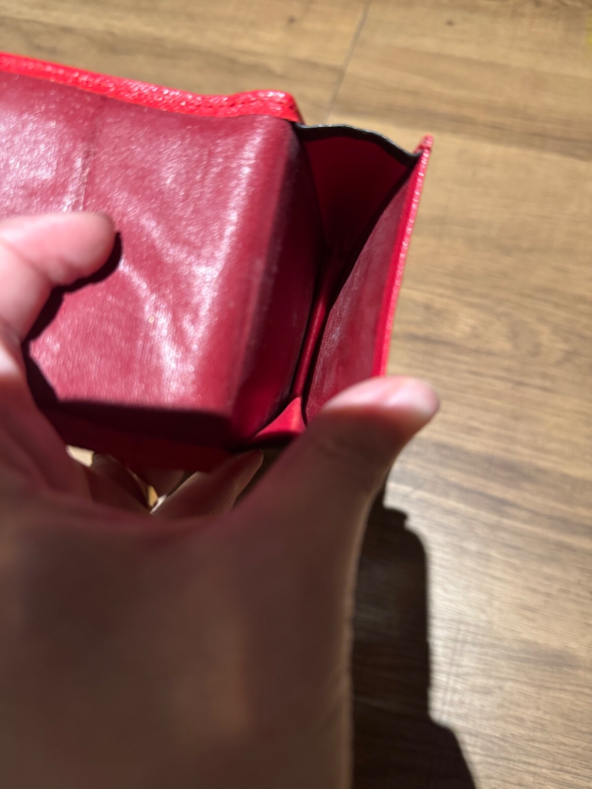 YSL Vintage Cigarette Case Pouch in Vibrant Red Color