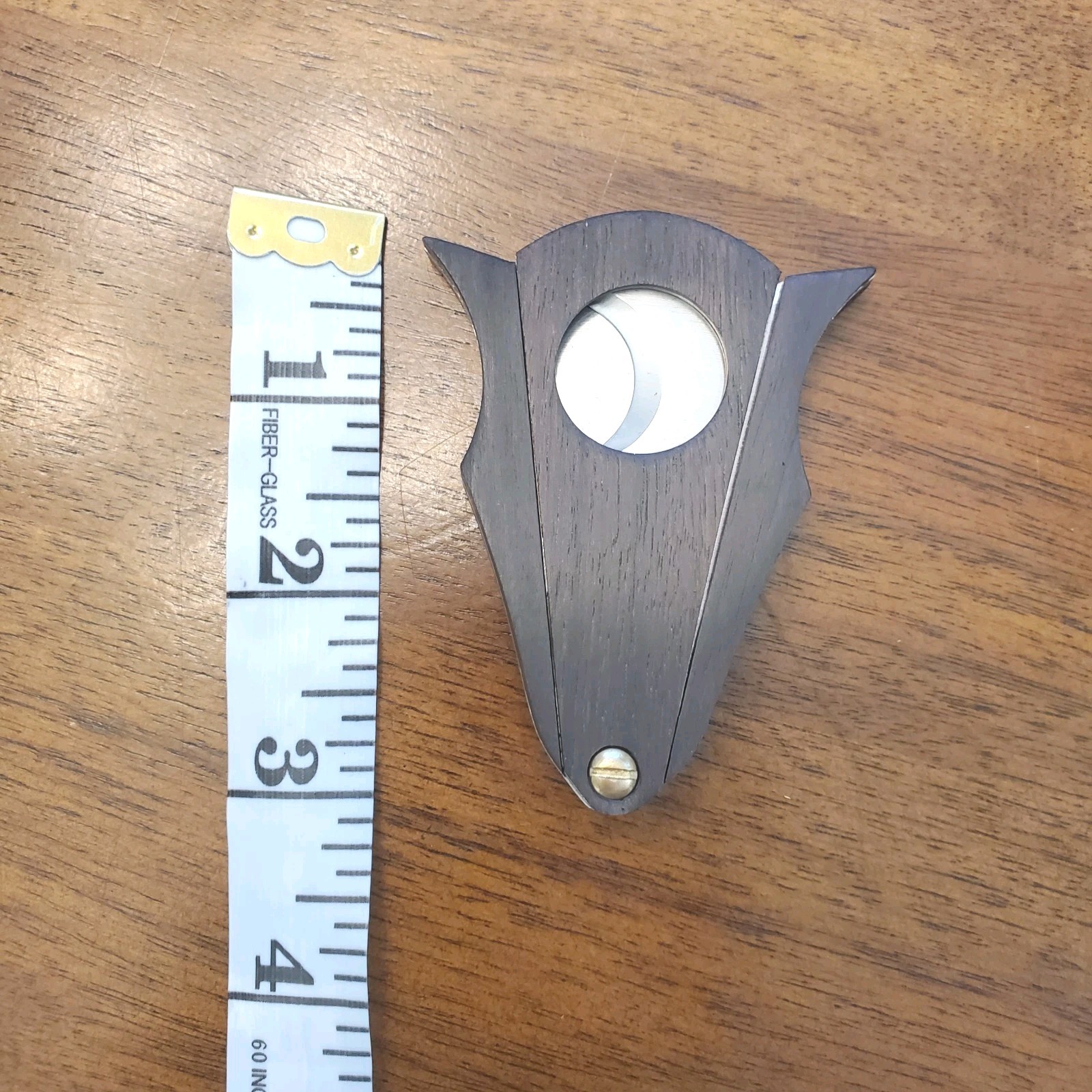 Quality Guillotine Cigar Cutter, Wood & Stainless Steel