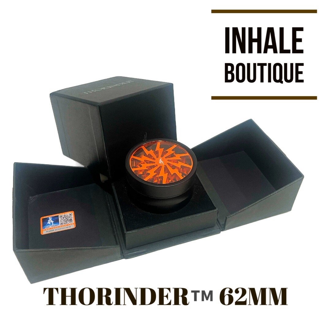 THORINDER ®️ Premium Tobacco /Herb Grinder / 4 PCS 62 MM/ Orange/ Gift Box
