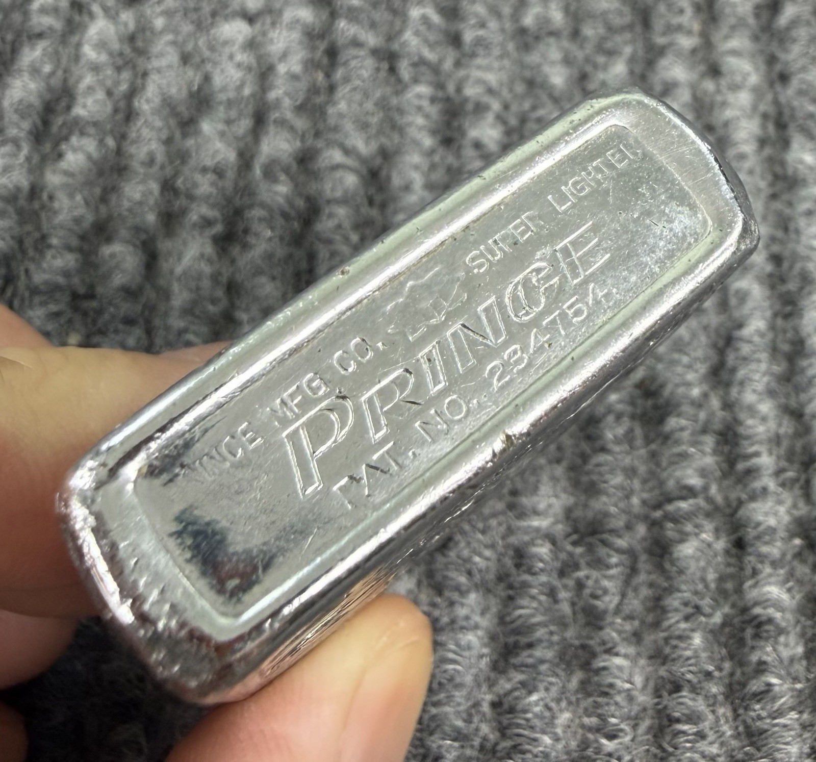 Vintage PRINCE Super Lighter Lift Arm Pat 23-754 Engraved Chrome Untested