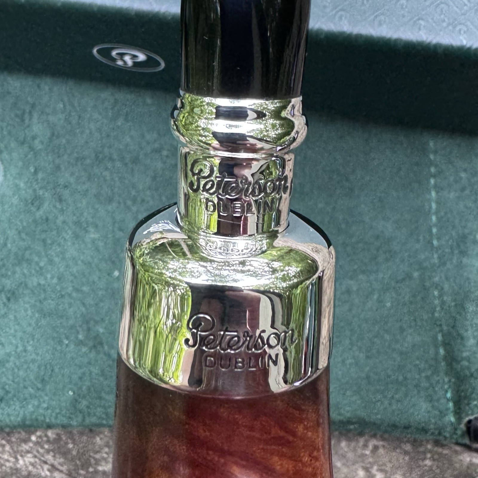 Peterson System Spigot Smooth Bent Billiard (312) P-Lip Pipe Sterling Silver New